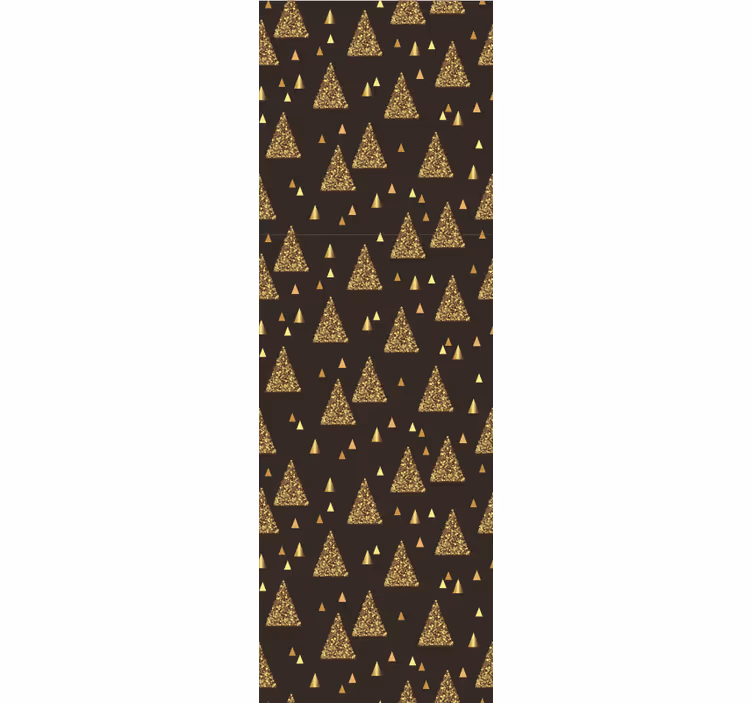 Papier peint géométrique motif triangle doré - TenStickers