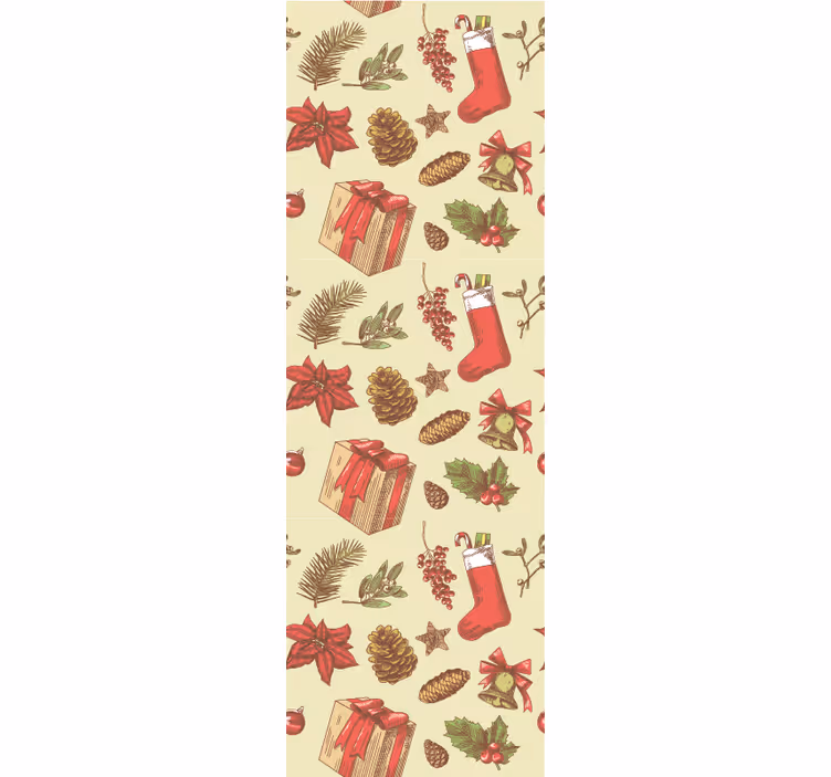 Papier peint noel conception de noël festive - TenStickers