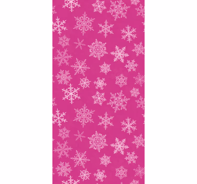 Papier peint noel flocons de neige de vacances - TenStickers