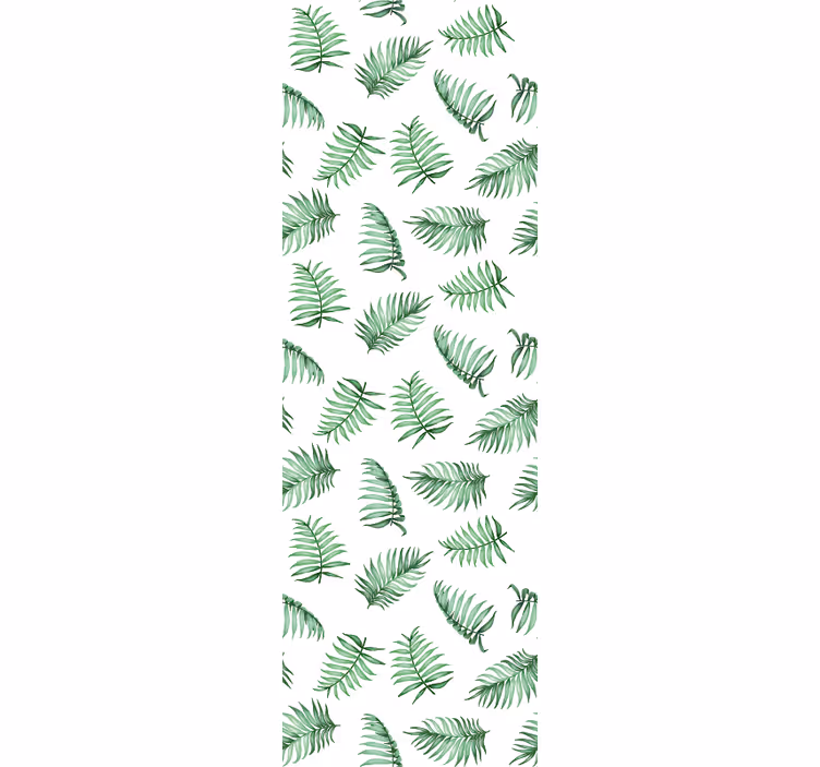 Papier peint feuilles fougères tropicales - TenStickers