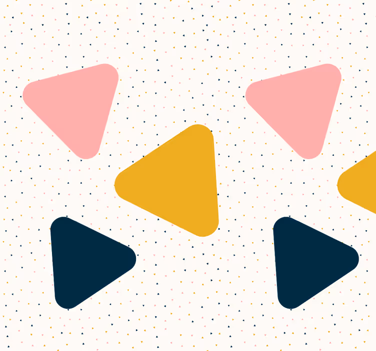 Papier peint triangles design géométrique moderne - TenStickers
