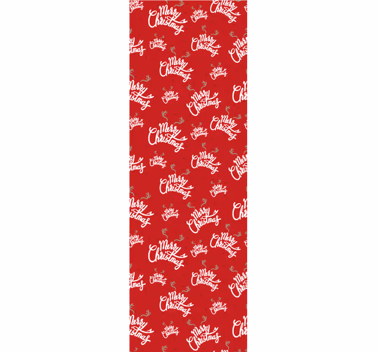 Papier peint noel motif d'écriture festive - TenStickers