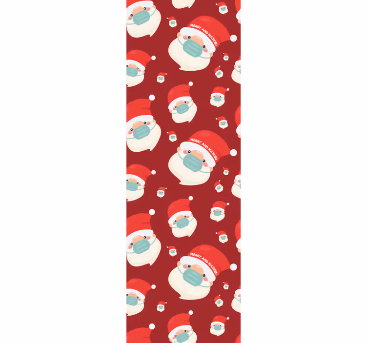 Papier peint noel modèle de père noël - TenStickers