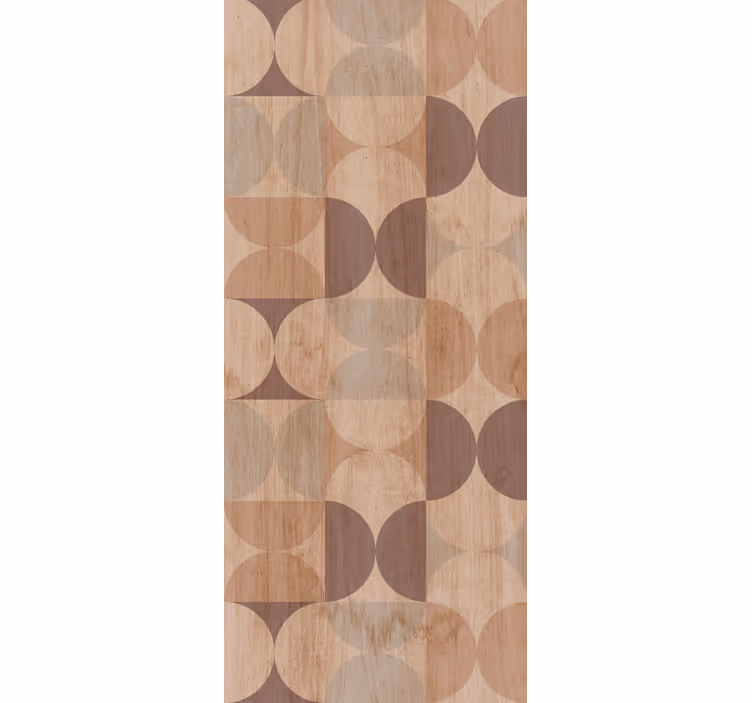 Papier peint cercles motif de cercle géométrique - TenStickers