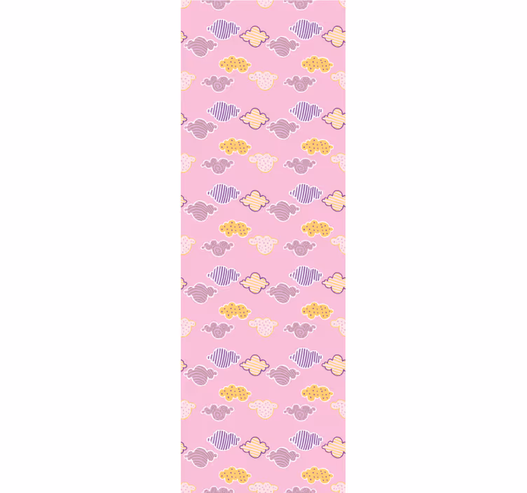 Papier peint chambre bébé modèle de ciel nuageux - TenStickers