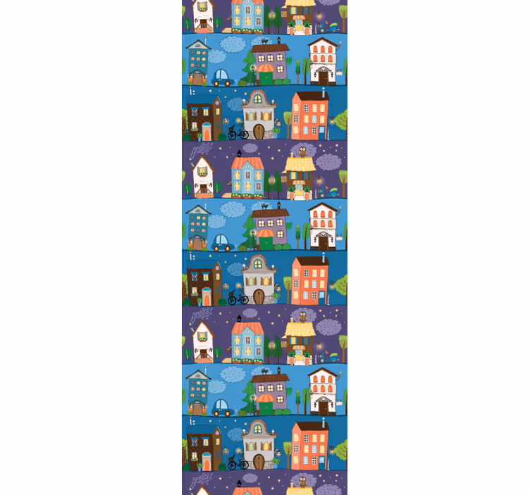 Papier peint ville l'heure du conte urbain - TenStickers