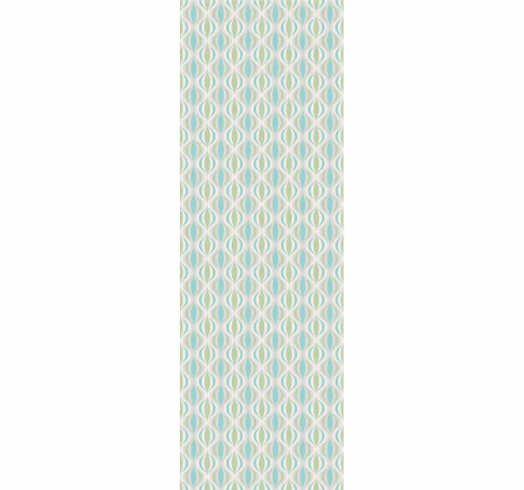 Papier peint géometrique motif géométrique en forme de larme - TenStickers