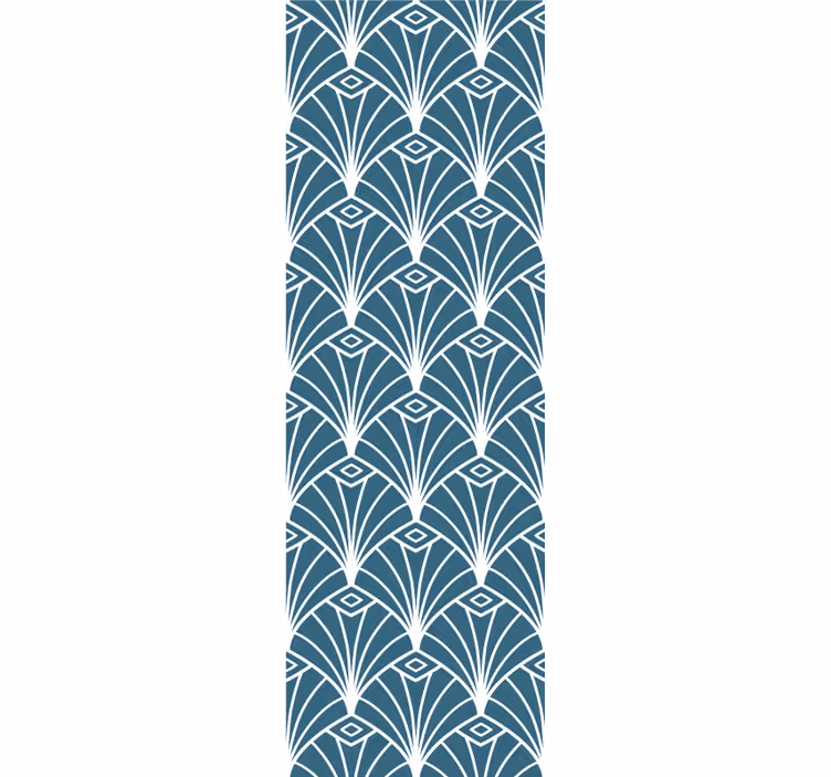 Papier peint géometrique plumes de paon géométriques - TenStickers