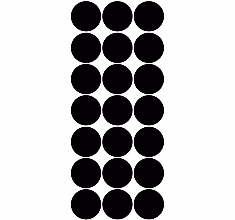 Papier peint cercles motif circulaire noir chic - TenStickers