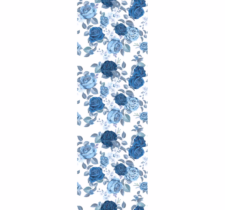 Papier peint floral surface à motifs roses - TenStickers