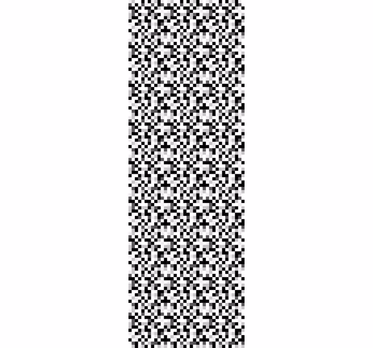 Papier peint géometrique pied de poule géométrique - TenStickers