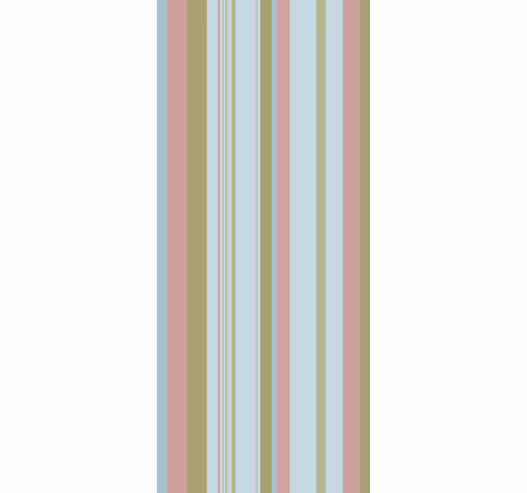 Papier peint ligne horizontale motif pastel rayé - TenStickers
