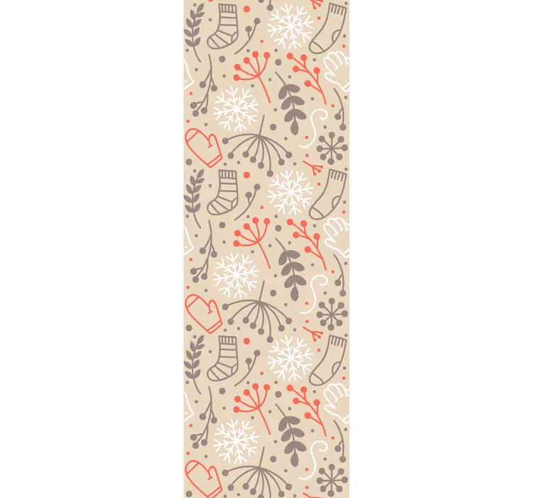 Papier peint noel motifs festifs - TenStickers
