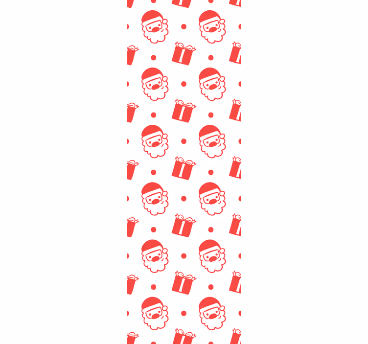Papier peint noel motif festif du père noël - TenStickers