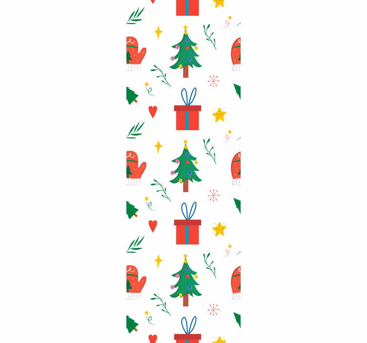 Papier peint noel motifs de saison des fêtes - TenStickers