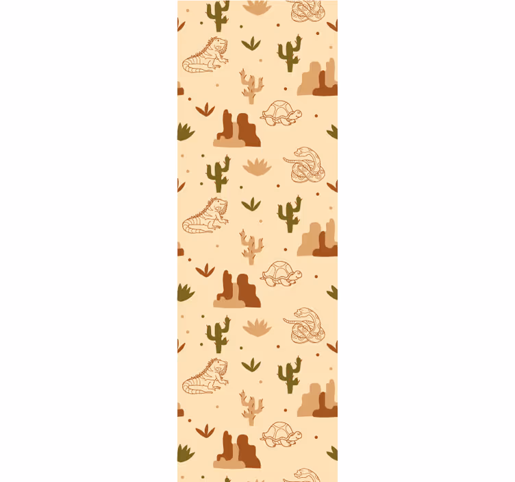 Papier peint animaux thème de la faune du désert - TenStickers