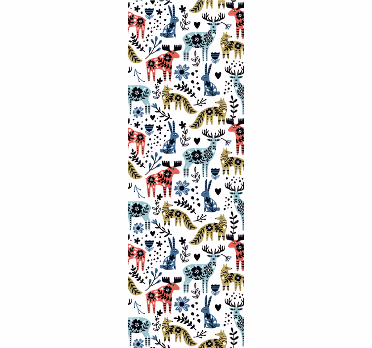 Papier peint animaux faune scandinave - TenStickers