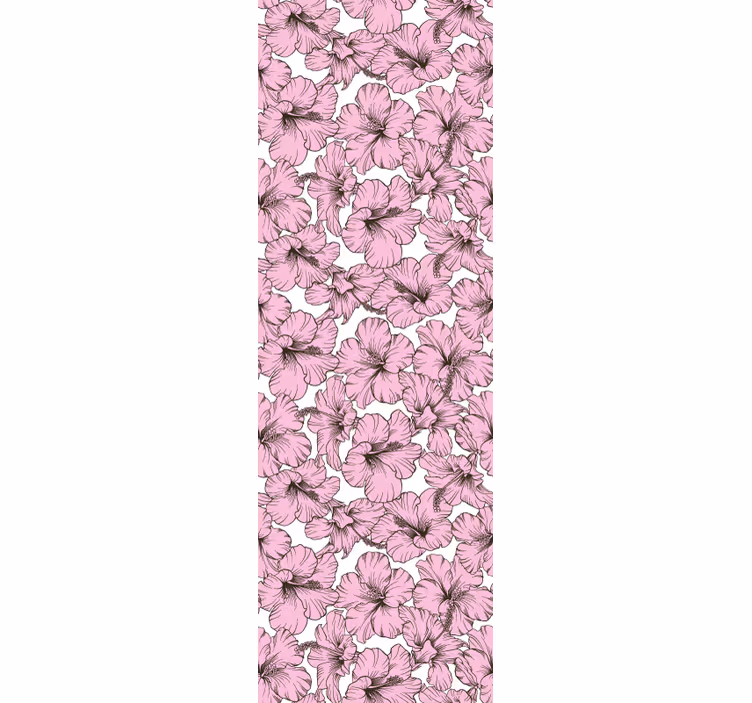 Papier peint floral composition florale d'hibiscus - TenStickers