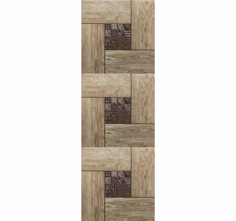 Papier peint bois panneaux en bois factices - TenStickers