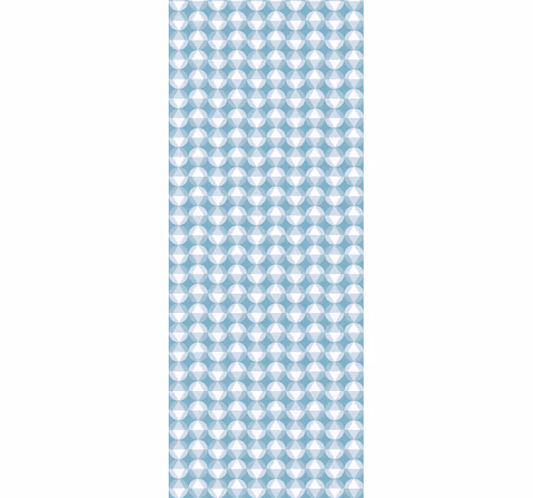 Papier peint géometrique motifs bleus doux - TenStickers