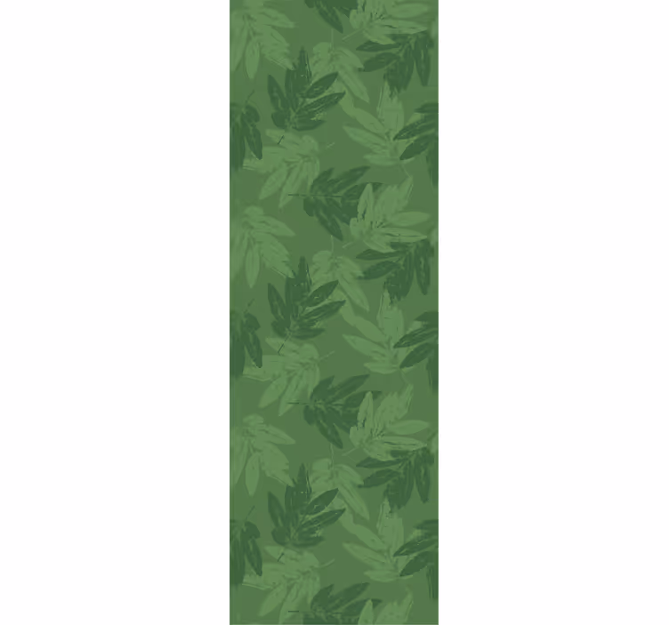 Papier peint feuilles motif simple vert - TenStickers