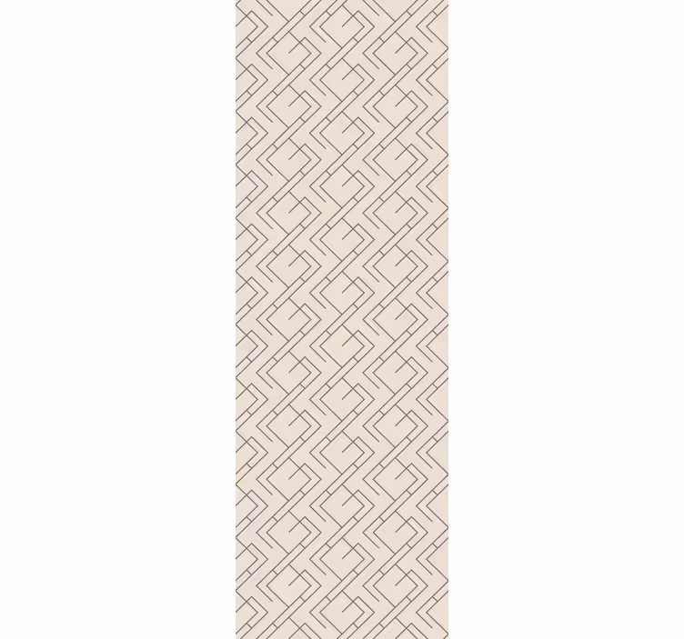 Papier peint géometrique motif de lignes imbriquées - TenStickers