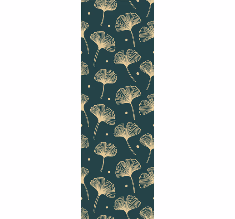 Papier peint feuilles affichage élégant de feuilles - TenStickers
