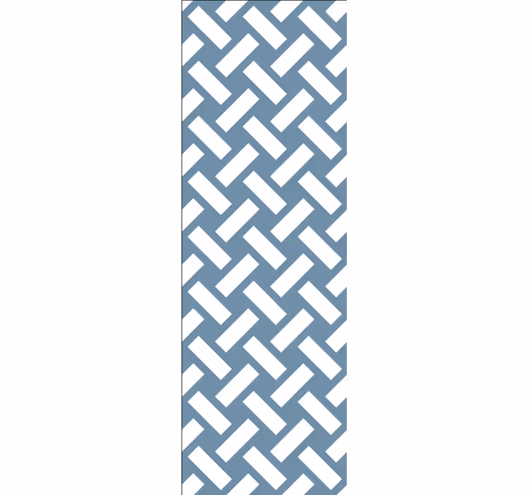 Papier peint géometrique rectangles blancs - TenStickers