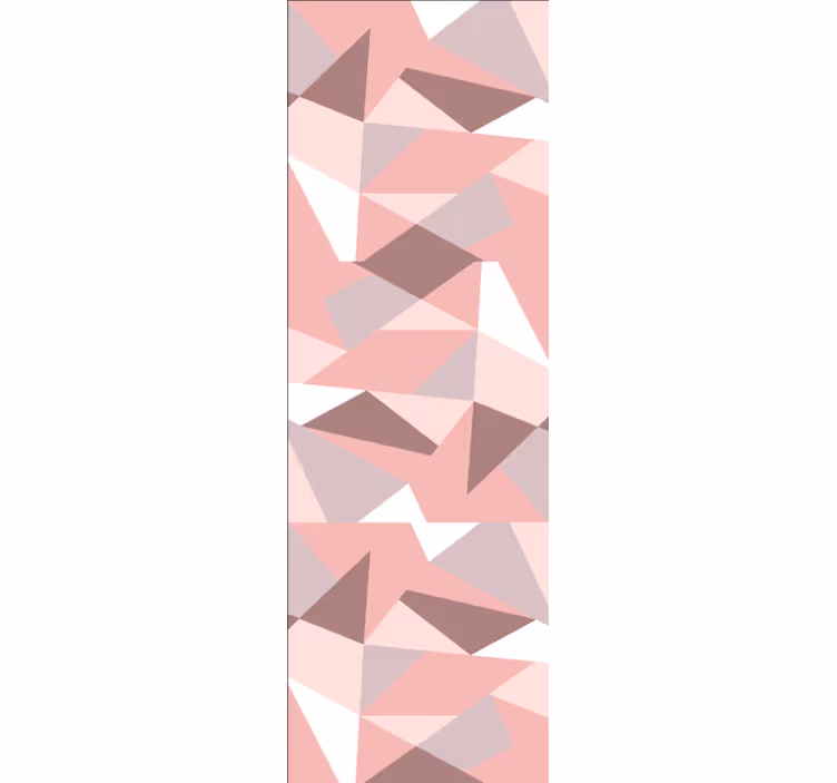 Papier peint géometrique motifs roses texturés - TenStickers