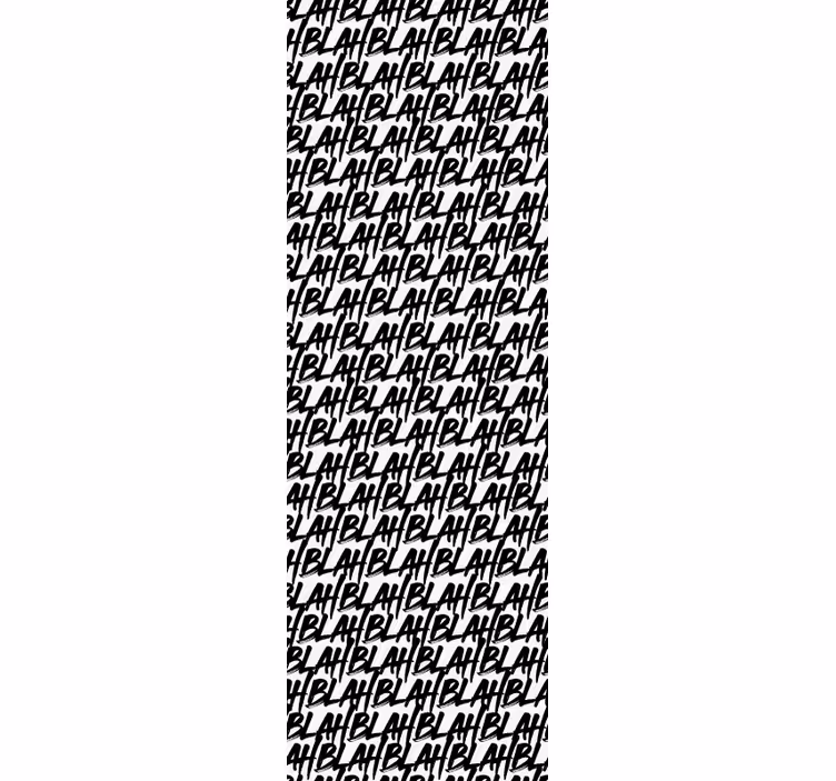 Papier peint texte modèle blahblach - TenStickers