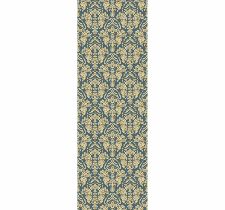 Papier peint salon fleurs baroques beiges - TenStickers