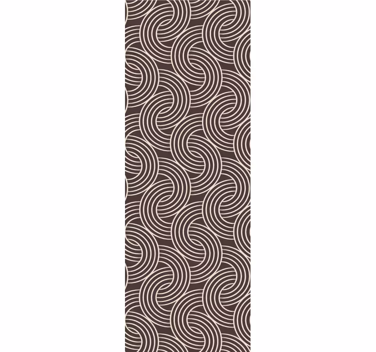 Papier peint géometrique motif de ligne en spirale - TenStickers