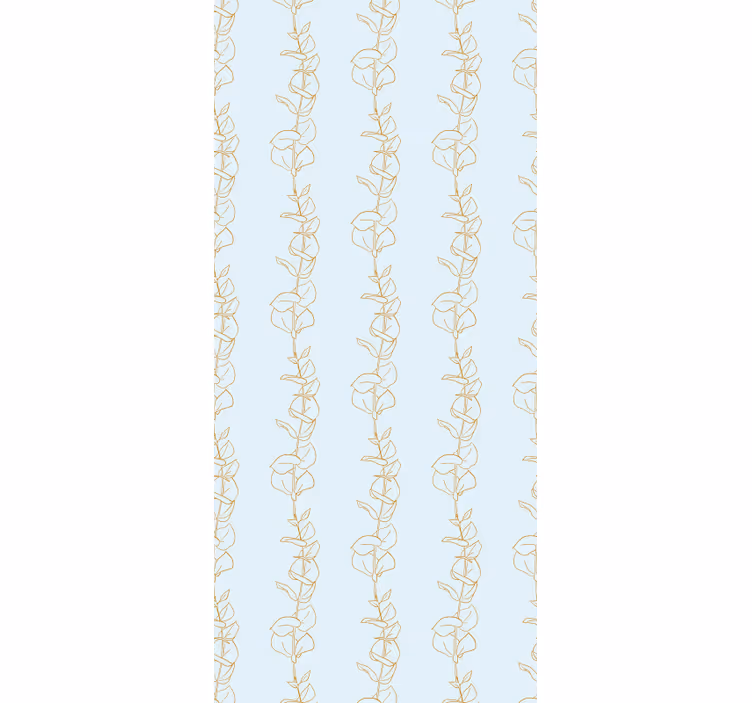 Papier peint fleurs motif de vignes - TenStickers
