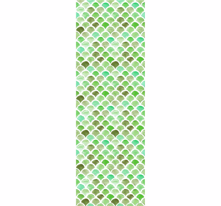 Papier peint motif vagues vertes - TenStickers
