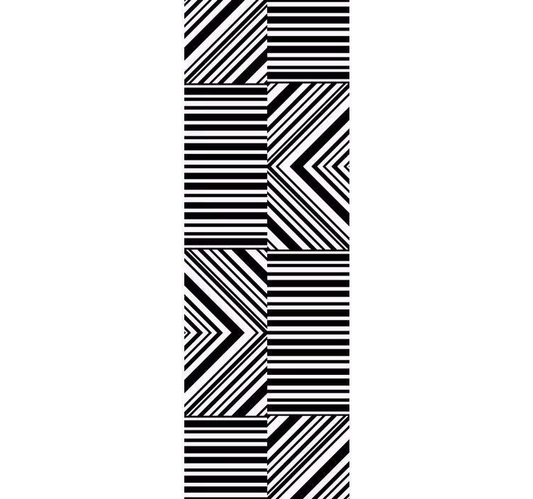 Papier peint géometrique jeu de rayures diagonales - TenStickers