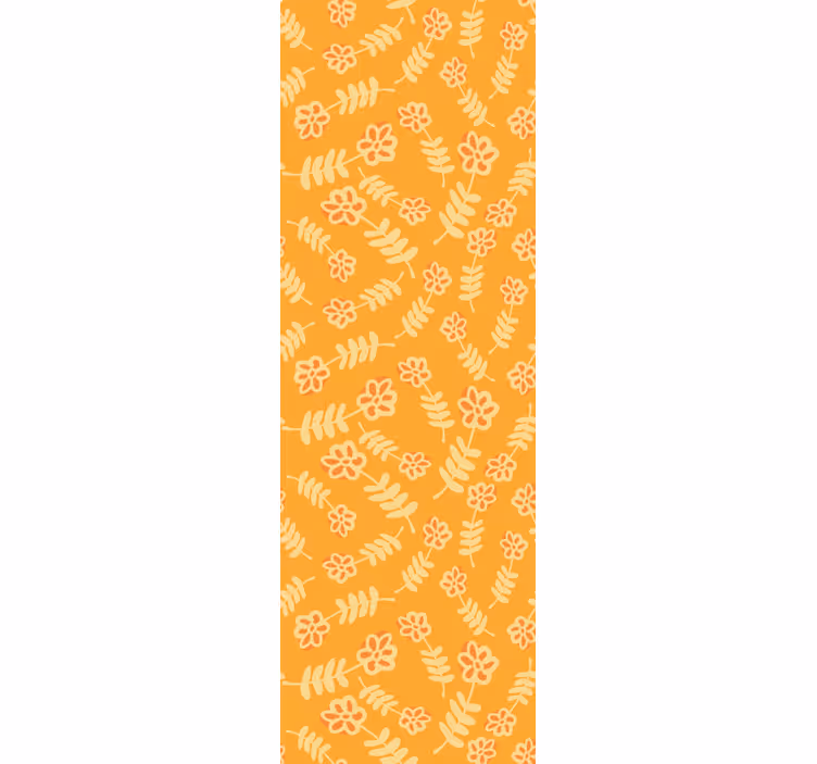 Papier peint fleurs brins jaunes vibrants - TenStickers