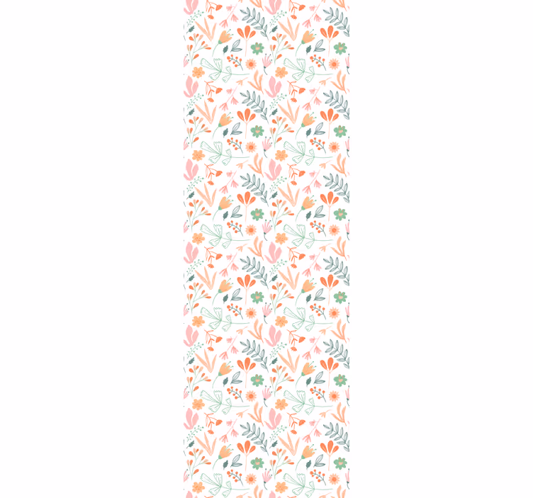 Papier peint fleurs de prairie - TenStickers