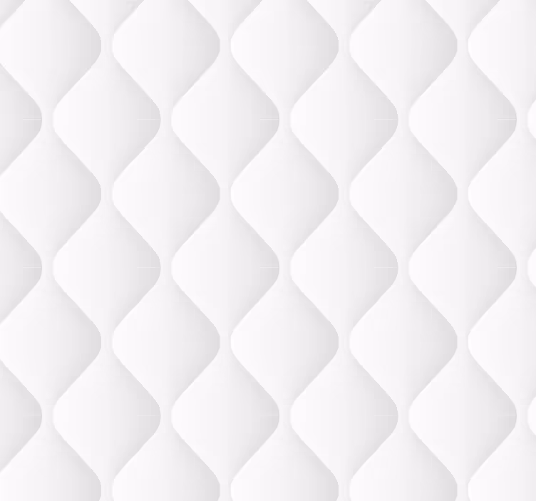 Papier peint chambre blanc effet matelassé - TenStickers