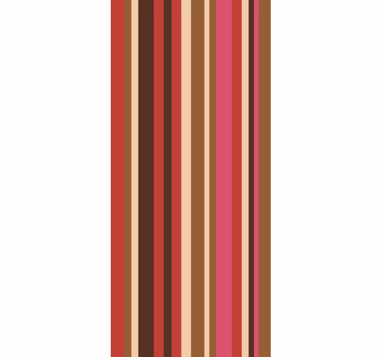 Papier peint rayures multicolores inspiration bohémienne - TenStickers