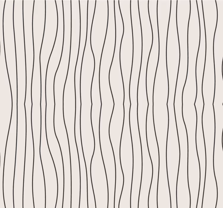 Papier peint rayures ondulées effet vague style scandinave - TenStickers