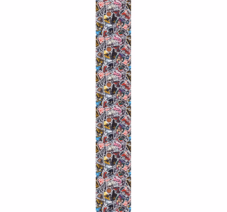 Papier peint art collage style urbain - TenStickers