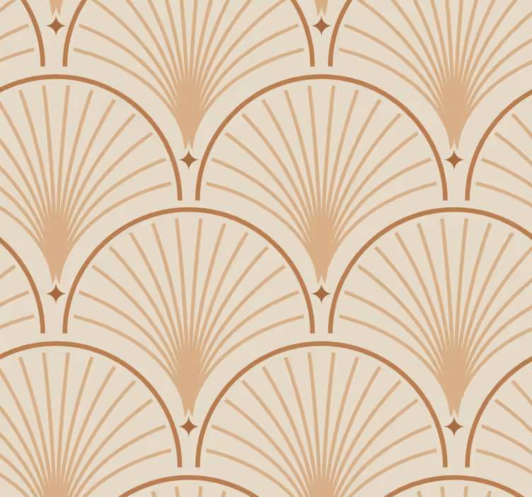 Papier peint chambre classique motif art déco - TenStickers