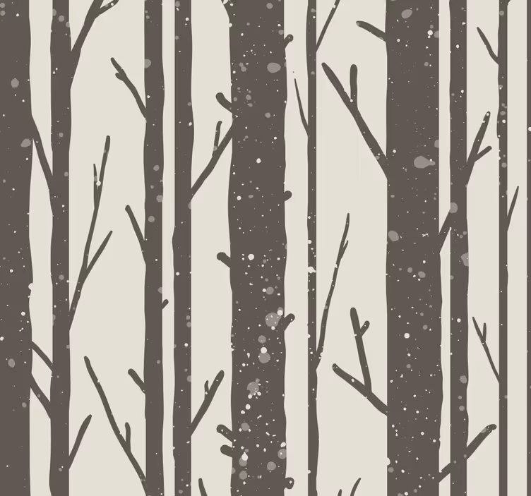 Papier peint chambre troncs d'arbres - TenStickers
