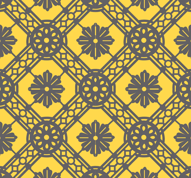 Papier peint géometrique accent à motifs géométriques - TenStickers