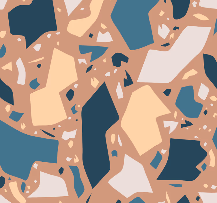 Papier peint autres textures fusion de formes abstraites - TenStickers