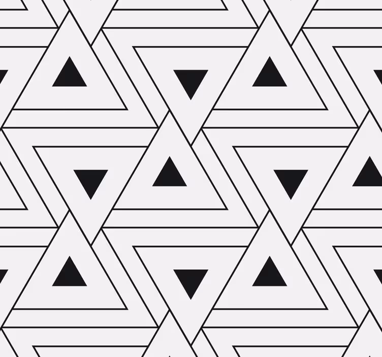 Papier peint géometrique motif triangulaire - TenStickers