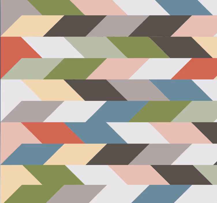 Papier peint géometrique conception de motifs géométriques - TenStickers