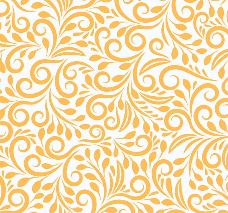 Papier peint fleurs fioritures ornées - TenStickers