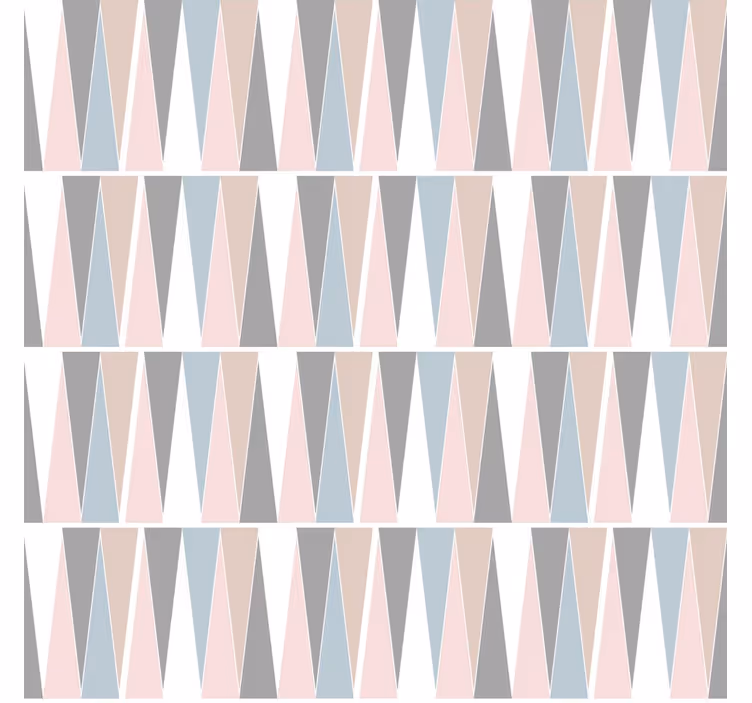 Papier peint moderne triangles scandinaves - TenStickers