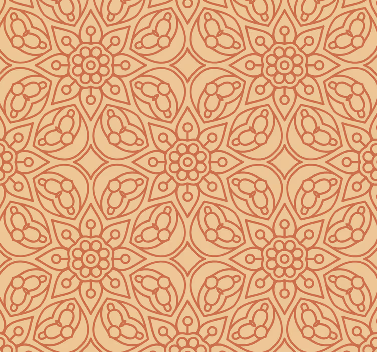 Papier peint mandalas style vintage - TenStickers